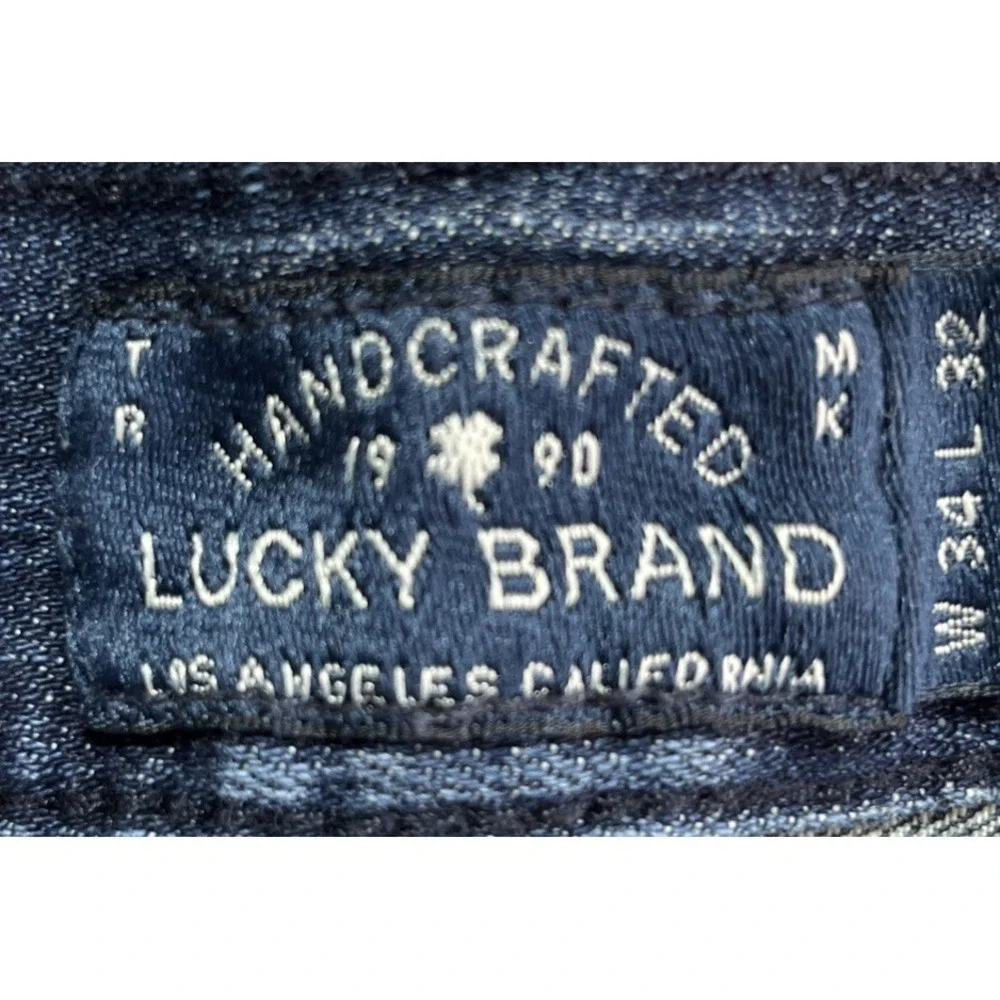 Lucky Brand Jeans Men's 34x31 (Tag 34x32) Blue 221 Original Straight Denim